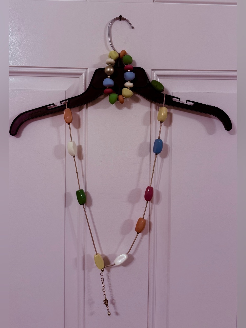 Multicolor Bead Strand Hat Band and Bracelet Set - Women Jewelry